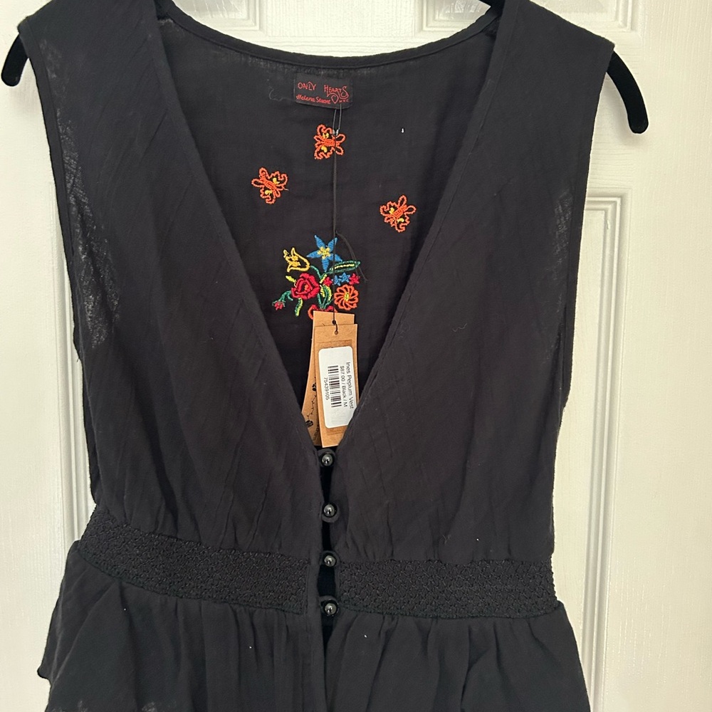 Only Hearts Embroidered Vest